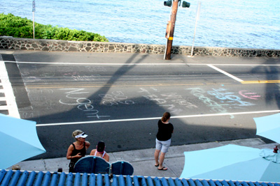 Triathlon Chalk Markings