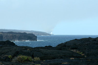 Lava Flowing into the Ocean