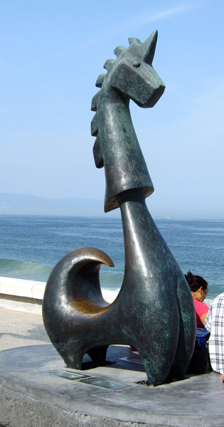 Malecon sculpture.